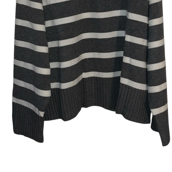 NWT H&M Grey & White Striped Wool-Blend Sweater sze 3XL - Picture 6 of 13